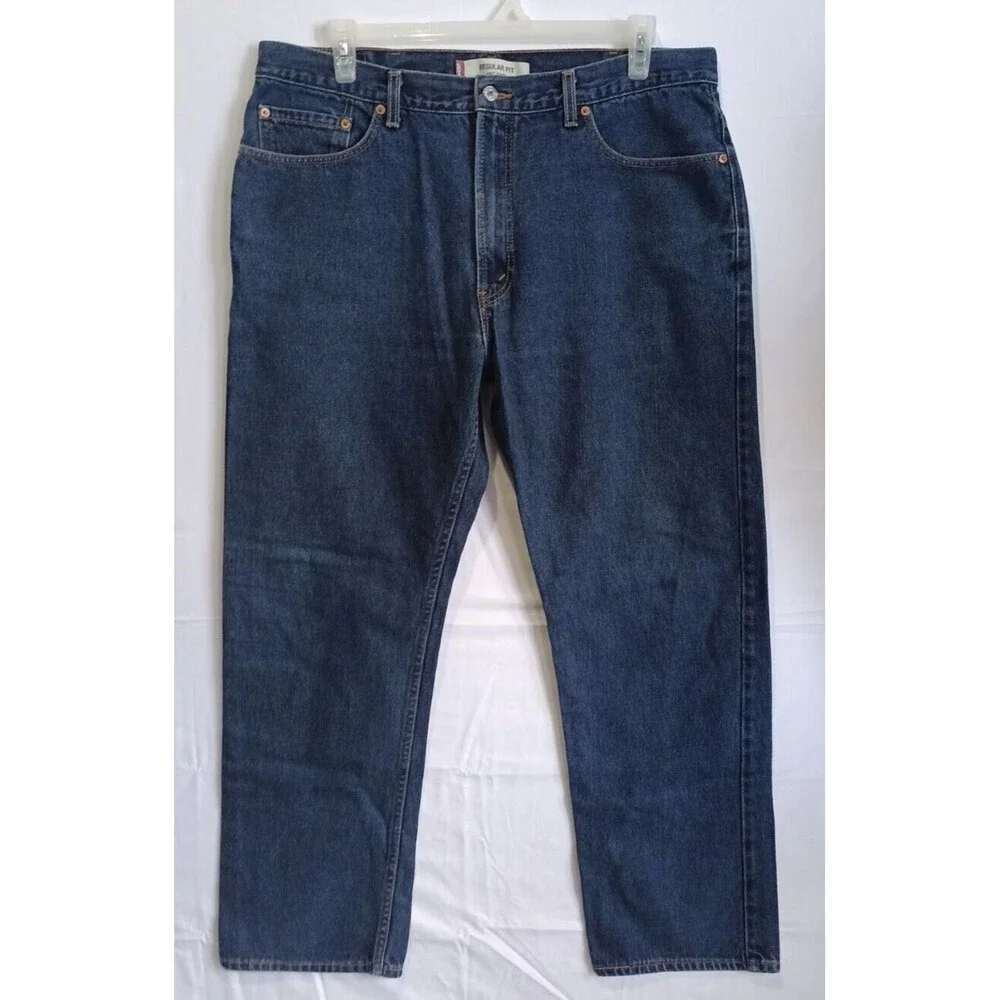 Levi's 505 Jeans Regular Fit Blue Denim Men's Size 40/32